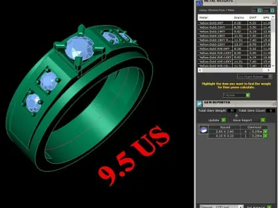 Luxury Men Rings Designs 4MR075 3D print model