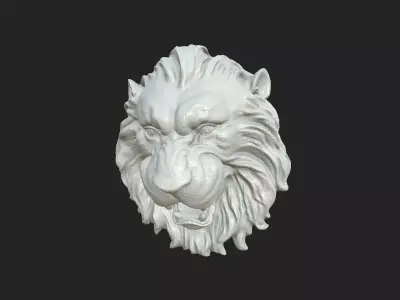Lion Face 3D Model 3D model