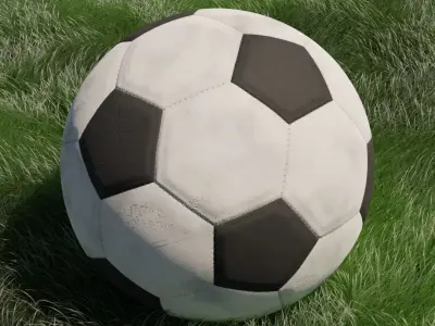 Low-poly soccer ball Low-poly 3D model