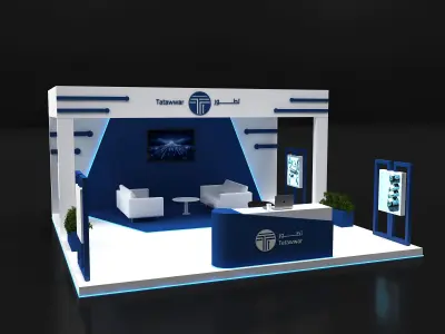 booth 6x6 3D model