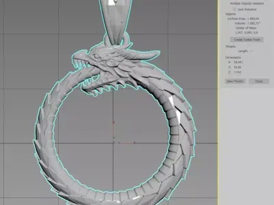 Ouroboros 3D print model