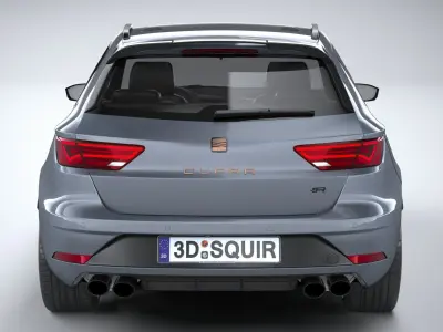Seat Leon ST Cupra R 2019 3D model