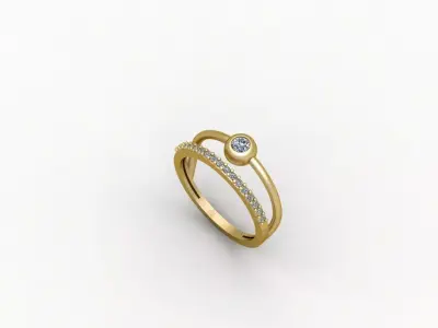 Gold Ring Print 3d Ring stl  3D print model