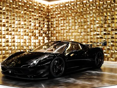 Ferrari 458 Italia  Low-poly 3D model