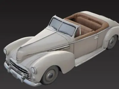 Sporty Classic Car Model V2  Unique Design for 3D Printing 3D print model