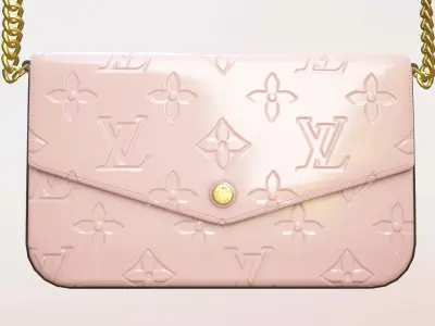 Woman Handbag Louis Vuitton Low-poly 3D model