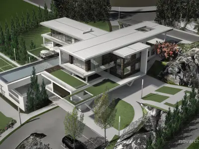 Vinik Modern Residential Villa Revit Model 3D model