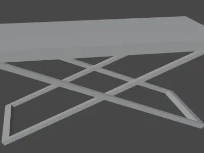 Table side Free low-poly 3D model