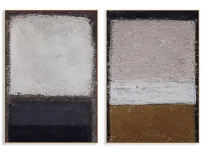 Abstract Painting Frame set 3D model 133