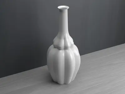 Decorative ceramic vase 3D model
