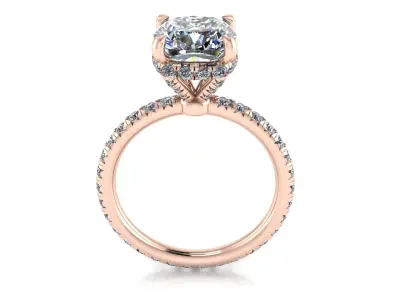 Pav Set Woman Wedding Ring 3D print model purchase