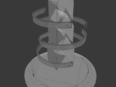 Magic monument Free low-poly 3D model
