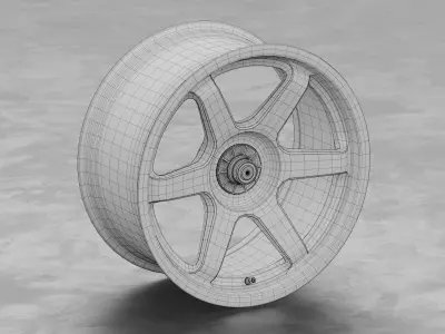 RAYS Volk Racing Forged Mag TE37 Centerlock Wheel 3D Model 3D model