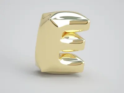 E Balloon Gold 3D model