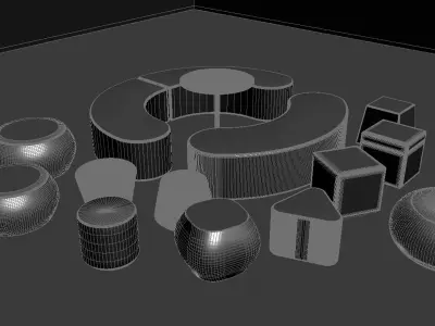 Office Furniture  3D model