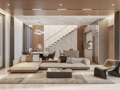 Interior Scene Apartment for 3dsmax 2022 and Corona Renderer 3D model