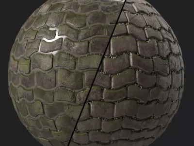 Pavement Materials 36- Paving By Water and Mud Seamless Texture