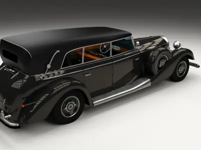 Mercedes 770k Grosser Staff Car 3D model