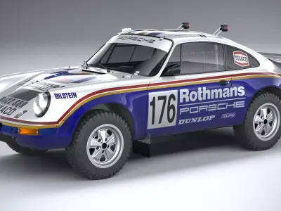 Porsche 911 953 Dakar 1984 3D model