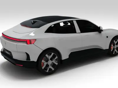  Polestar 4 2024 3D model
