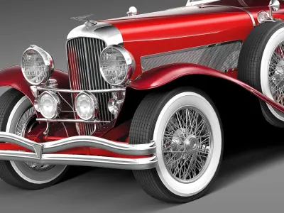 Duesenberg SJ Convertible 1932 3D model