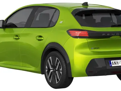 Peugeot e-208 2024 3D model
