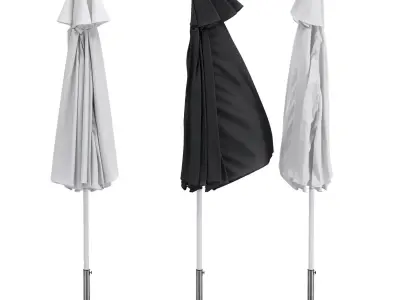 Umbrella folded IKEA HOGON set 1 3D model