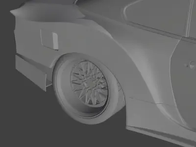 Neo Style GT Body Kit for GT6 S15 Silvia Base Low-poly 3D model