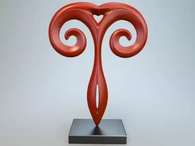 Abstract Figure m034 P 3D print model