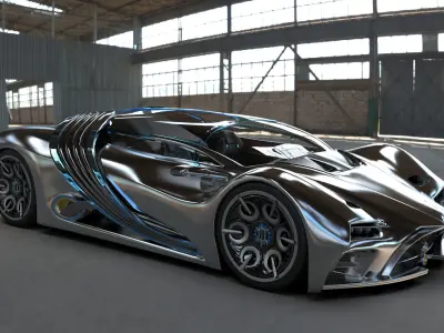 Hyperion xp 01 hypercar  3D model