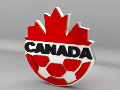 Canada National Soccer Team Logo 3D model