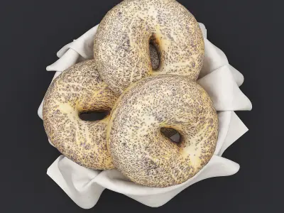Bagel Bowl 3D model