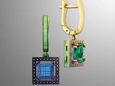 Earrings   od 1 3D print model