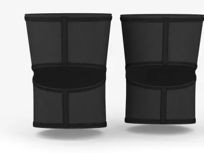 Fabric knee pad 3D model