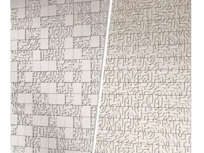 Decorative concrete tiles Castelatto Tribu 3D model