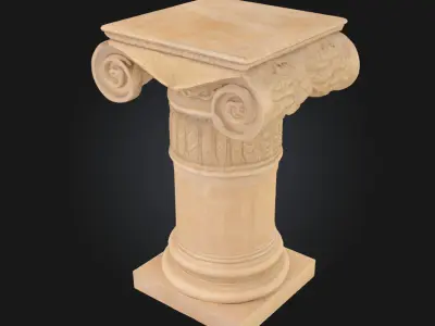 Corinthian Elegance A Pillar of Classical Grandeur 3D model