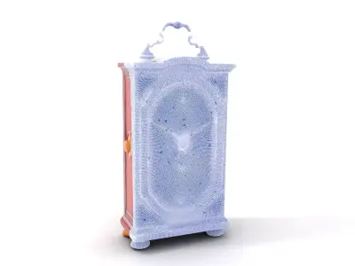 Regal Mahogany Clock model pack Low-poly 3D model