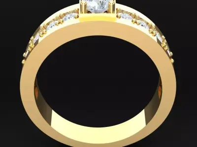 Luxury Men Rings Designs 4MR093 3D print model