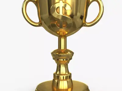 Award Trophy 05 Low-poly 3D model