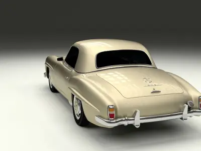 Mercedes 190SL Hard Top 3D model