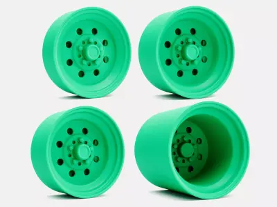 15x5 15x7 15x8 15x10 15x15 Weld Draglite Wheels and Brake 3D print model