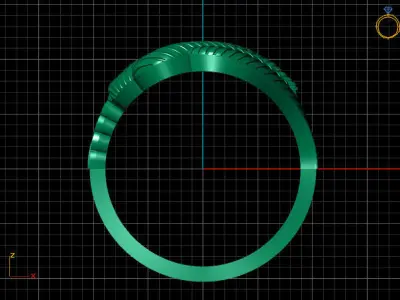 Fancy Womens Rings Plain Rings Ready STL 3DM Models Rings 3D print model 11