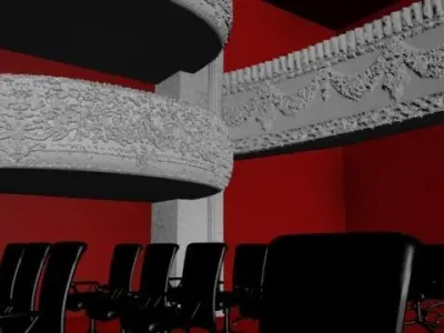 Tabriz sun lion theater 3D model