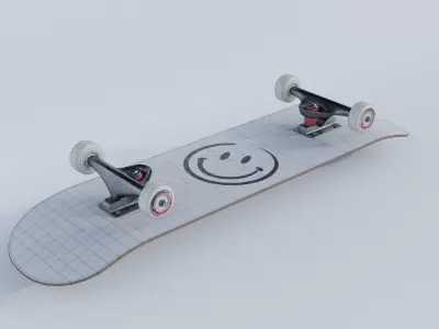 Skateboard 4K 3D Model Low-poly 3D model