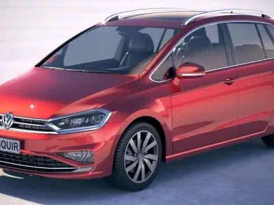 Volkswagen Golf Sportsvan 2018 3D model
