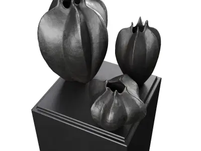 Fisalis vases Low-poly 3D model