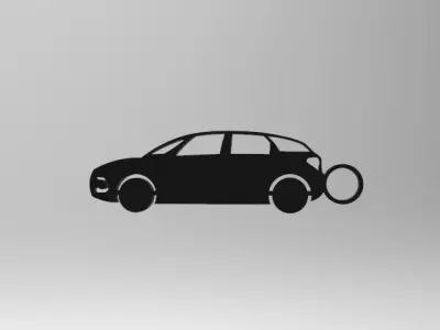 car model keychain 3D print model