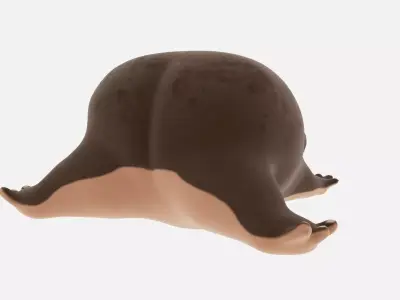 3D Model  Cute Frog AHH  Low-poly 3D model