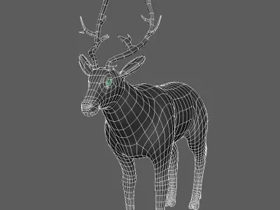 Deer Low Poly Animal Low-poly 3D model