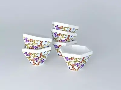 bowls set of four Free 3D model
